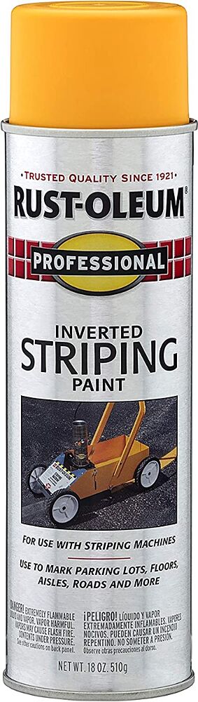 Rust Oleum Professional Yellow Inverted Striping Paint Oz Pack