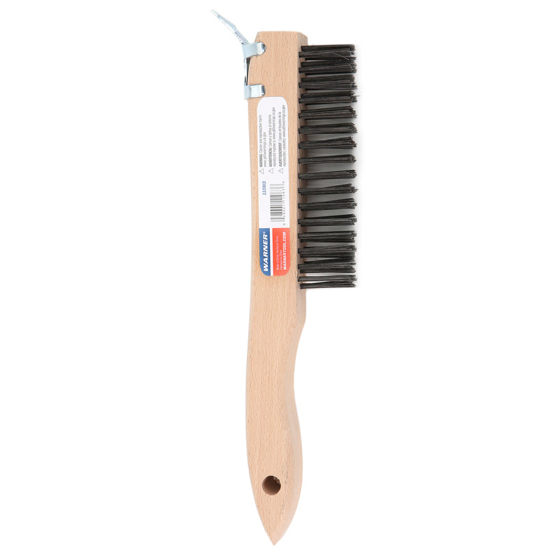 WIRE BRUSH W/scrp 9.5"l - Pack of 6