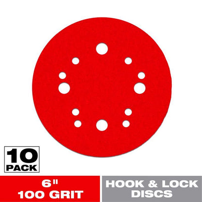 SANDDISC 6" 100GRIT 10PK