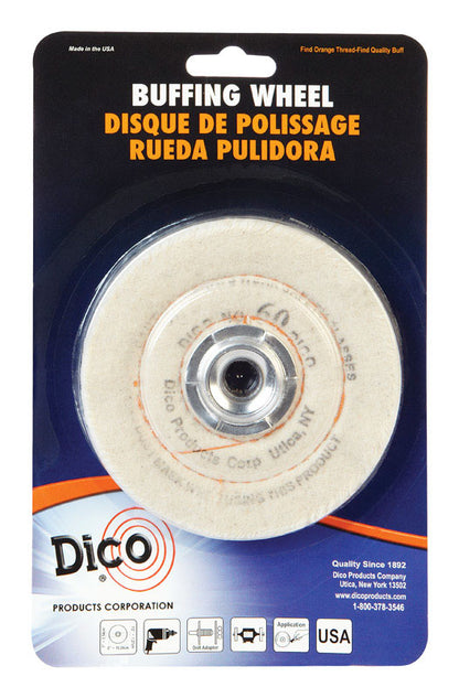 WHEEL BUFF 4" FLANNEL