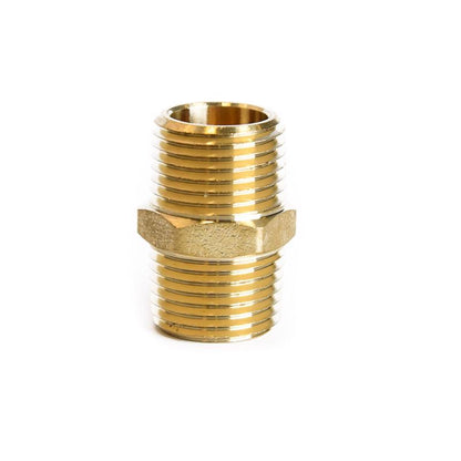HEX NIPPLE 1/2"X1/2" MPT - Pack of 5