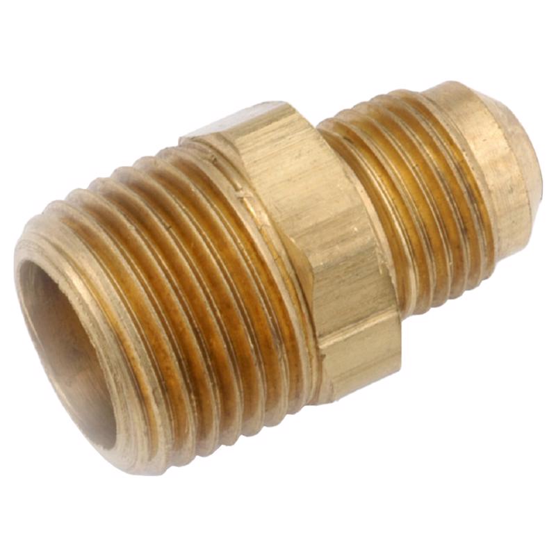 Pack of five Emery Jensen brass insert/thread fittings, 3/8x1/8 inch, for plumbing or mechanical applications.