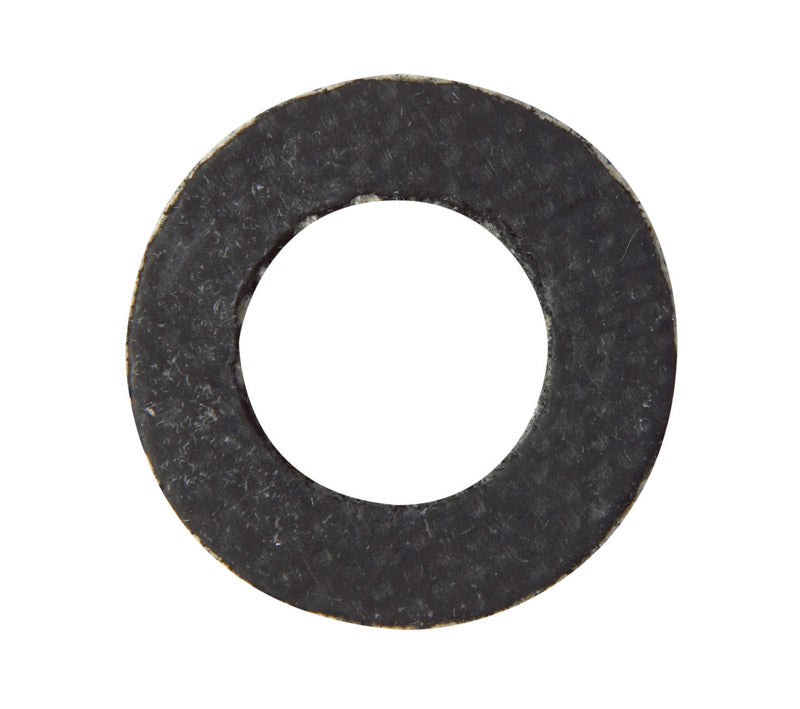 Set of five Emery Jensen fiber gasket packing rings, 21/32x13/32 inches, designed for sealing applications.