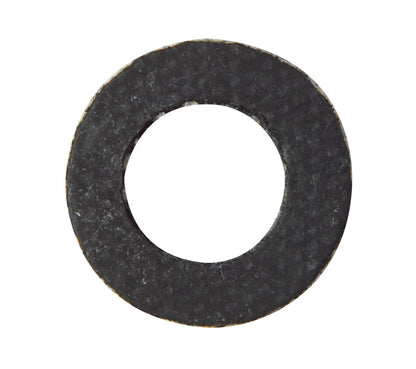 Set of five Emery Jensen fiber gasket packing rings, 21/32x13/32 inches, designed for sealing applications.