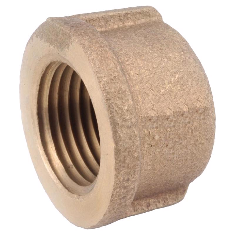 CAP 1"FPT RED BRASS - Pack of 5