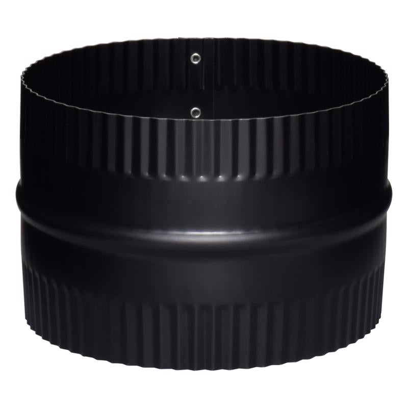 STOVE PIPE BLK STL 7"L - Pack of 6