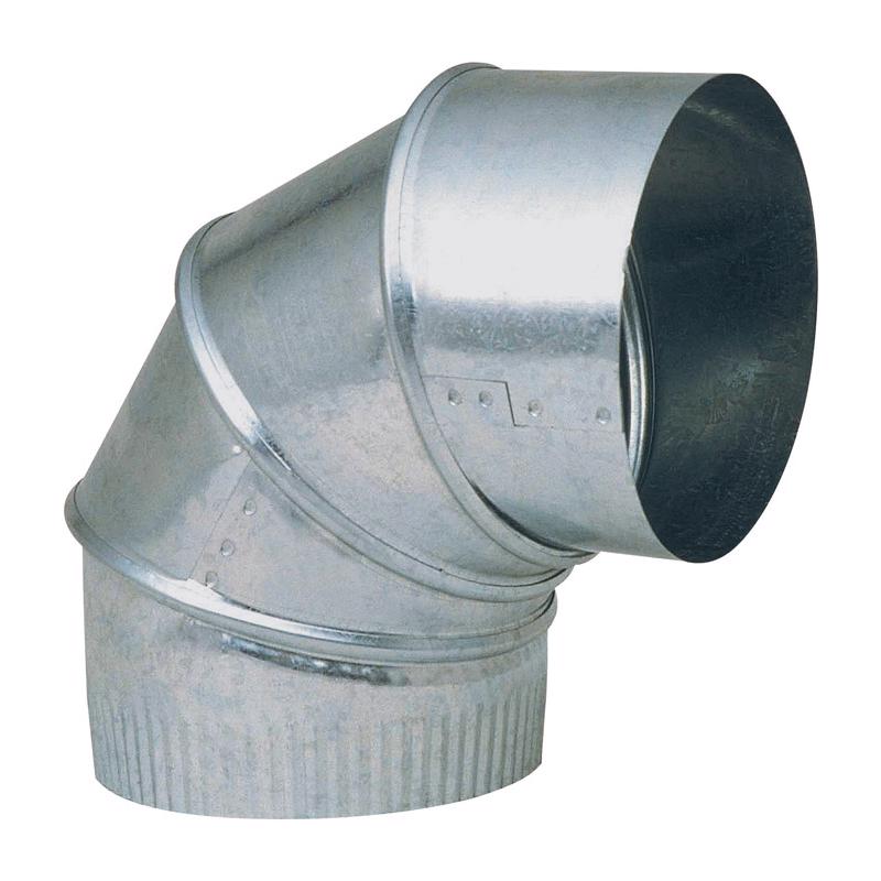 Eight 3-inch galvanized elbows for vent pipe, made by Emery Jensen, shown in a pack of eight for HVAC or venting installations.