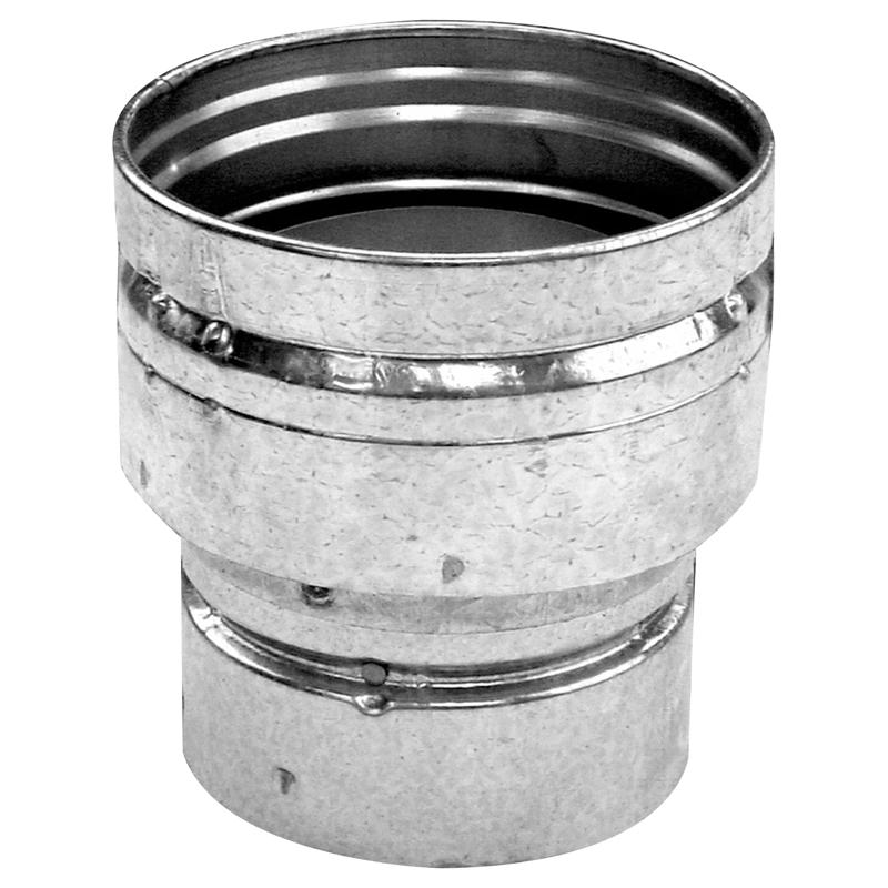 Emery Jensen B vent pipe connector, 3x5 inch, pack of 6, used for gas venting systems with durable metal construction.