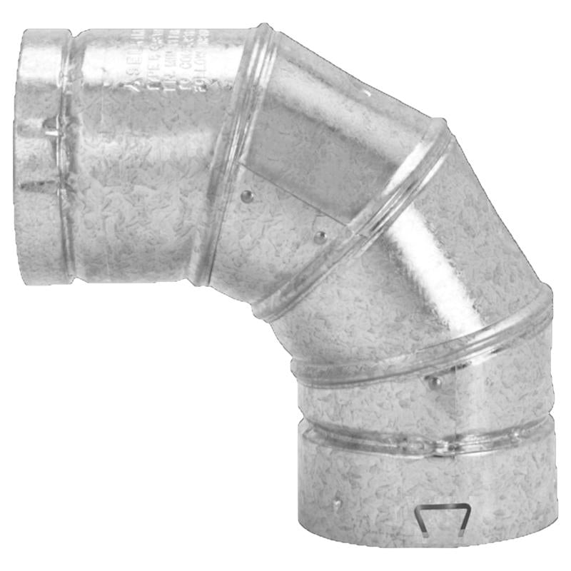 RND GAS VNT PIPE SLVR 7" - Pack of 6