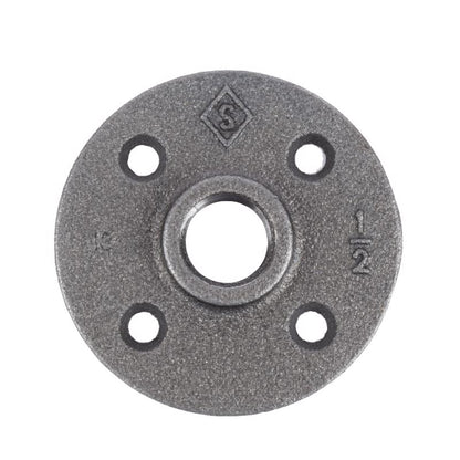 FLOOR FLANGE 1/2"BLACK - Pack of 5