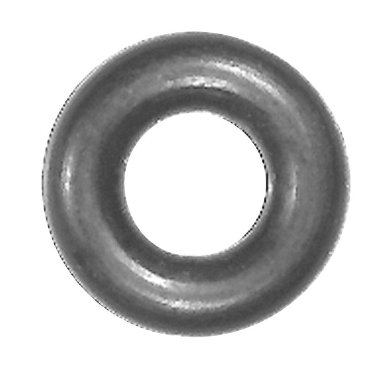 Set of five Emery Jensen O-rings, 1/2 inch outer diameter and 1/4 inch inner diameter, made of rubber for sealing applications.