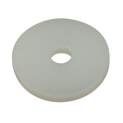 Set of five Emery Jensen flat washers with 1/2-inch volume, designed for secure fastening in plumbing and hardware applications.