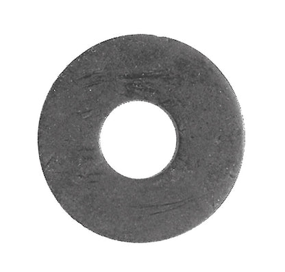 Set of five Emery Jensen fiber gasket top bibb #33 packing gaskets, showing the round, flat gasket with textured surface.