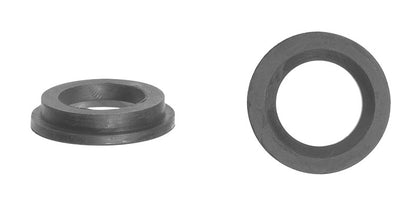 Pack of 5 Emery Jensen flat washer bath diverter washers, used for plumbing and sealing in bathroom fixtures.