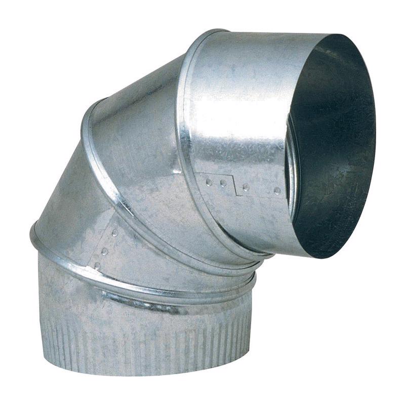Galvanized vent pipe fittings, 8-inch FURNC PIPE ELBW 24GA by Emery Jensen, pack of 8 for HVAC or ventilation systems.