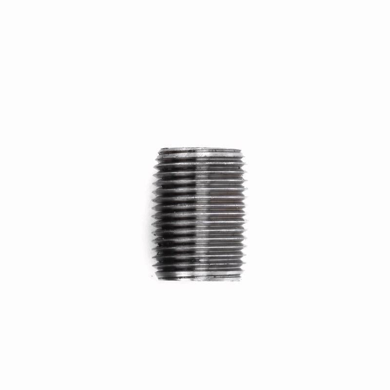 NIPPLE BLACK 1/4"XCLOSE - Pack of 5