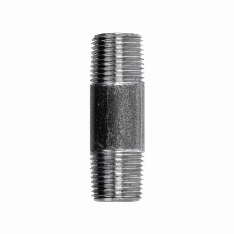 NIPPLE BLACK 3/8"X2.5" - Pack of 5