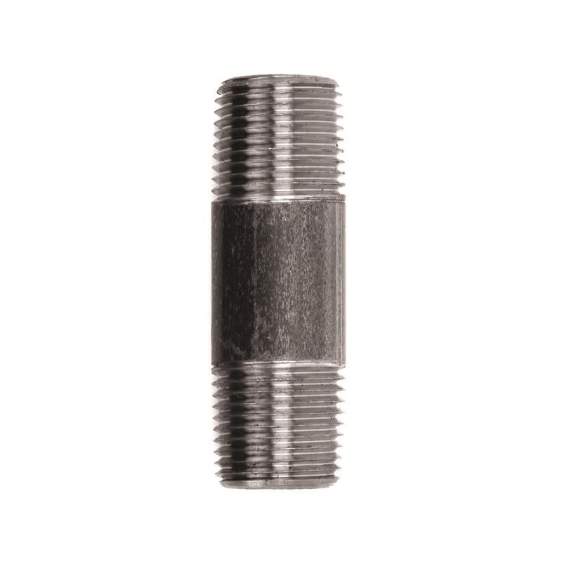 NIPPLE BLACK 1/2"X2.5" - Pack of 5