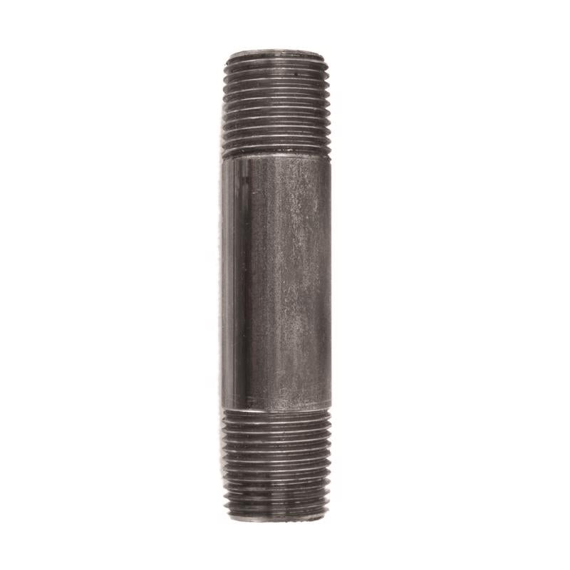 NIPPLE BLACK 1/2"X3.5" - Pack of 5