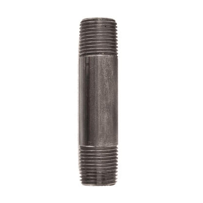 NIPPLE BLACK 1/2"X3.5" - Pack of 5