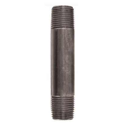 NIPPLE BLACK 1/2"X4" - Pack of 5