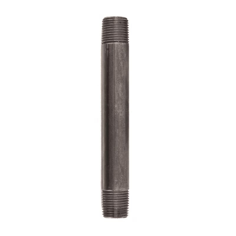 NIPPLE BLACK 1/2"X6" - Pack of 5