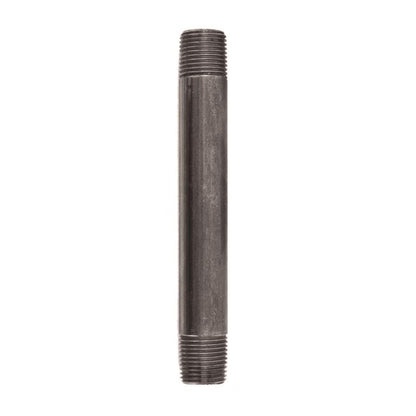 NIPPLE BLACK 1/2"X6" - Pack of 5
