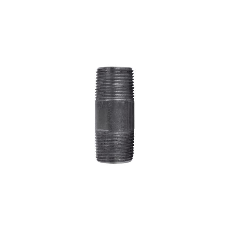 NIPPLE BLACK 3/4"X2.5" - Pack of 5