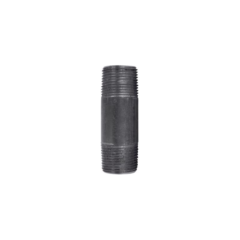 NIPPLE BLACK 3/4"X3" - Pack of 5