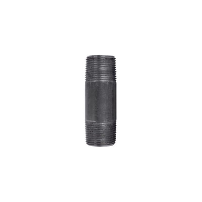 NIPPLE BLACK 3/4"X3" - Pack of 5