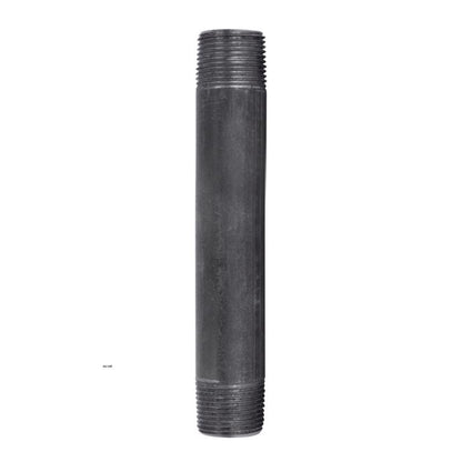 NIPPLE BLACK 3/4"X6" - Pack of 5