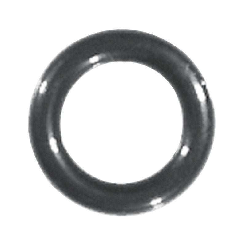 Set of five Emery Jensen O-ring seals, 3/8 inch outer diameter and 1/4 inch inner diameter, with 1/16 inch cross-section.