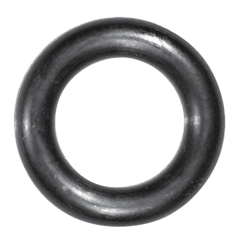 Set of five Emery Jensen O-ring seals, 21/32x13/32x1/8 inch, rubber gasket for plumbing or machinery applications.