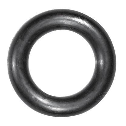 Set of five Emery Jensen O-ring seals, 21/32x13/32x1/8 inch, rubber gasket for plumbing or machinery applications.