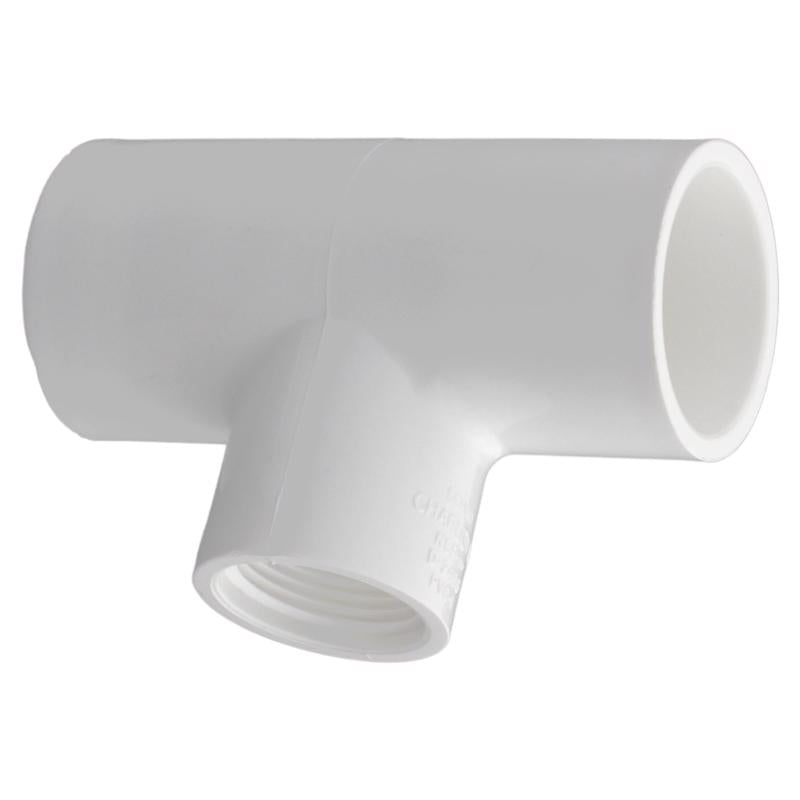 TEE PVC40 1X1"SX1/2"FPT - Pack of 25
