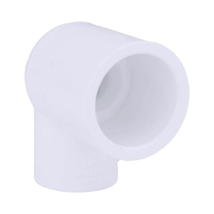 Emery Jensen PVC elbow fitting 90-degree 3/4 inch to 1/2 inch FPT pressure fitting, pack of 25 for plumbing applications.