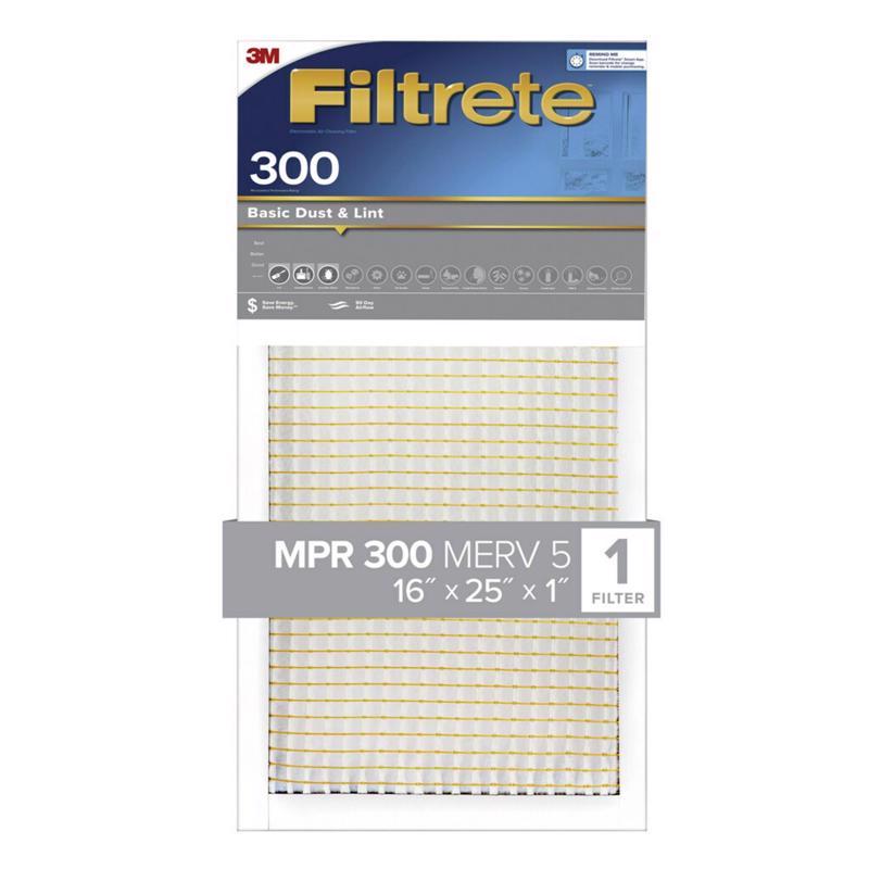 AIR FLTR 16X25X1 300MPR - Pack of 4