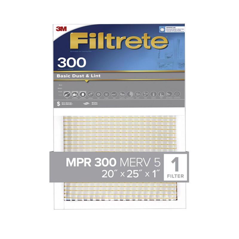 AIR FLTR 20X25X1 300MPR - Pack of 4