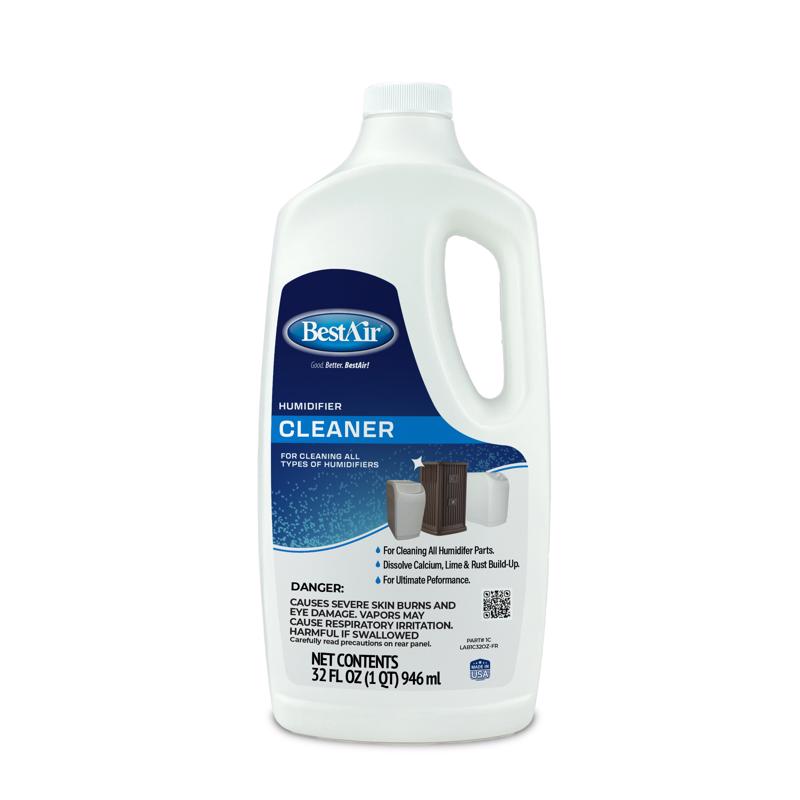 Emery Jensen HUMDFR Cleaner & Descaler 32oz bottle for humidifier chemicals, pack of 6, with label and product details visible.