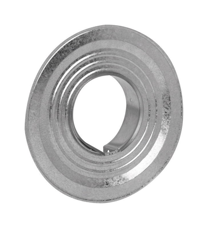 Six Emery Jensen 4-inch gas vent pipe fittings collar BVNT 4"4RV-GC for vent installation, high-quality metal construction.