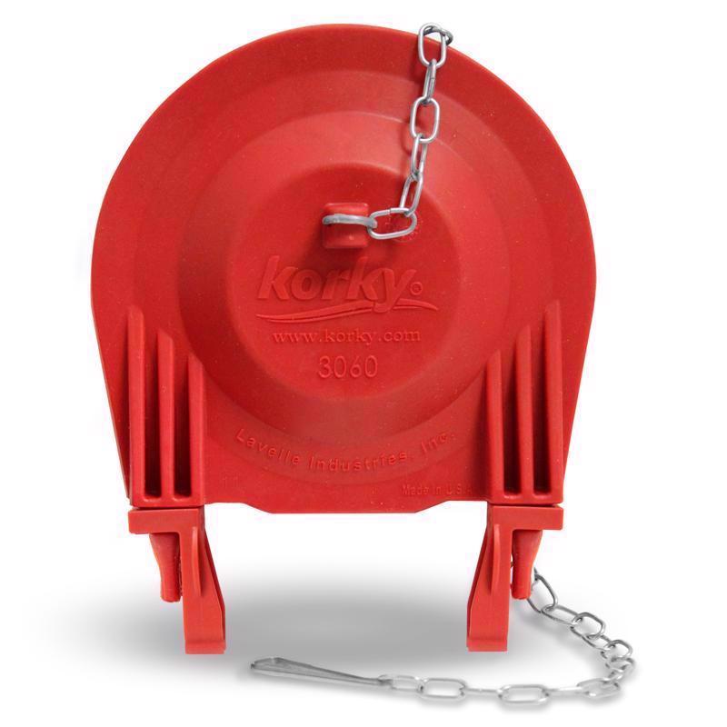 UNIVERSAL 3" FLAPPER RED - Pack of 6