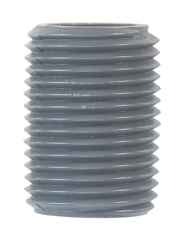 NIPPLE SCH80PVC1/2"XCLOS - Pack of 10