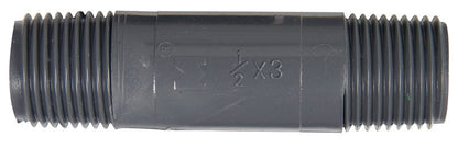 NIPPLE SCH80 PVC 1/2"X3" - Pack of 10