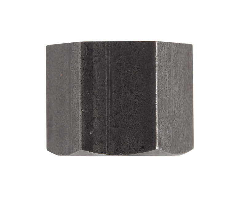 Pack of five black iron CAP HEX 1/4-inch fittings from Emery Jensen, U.S. black iron plumbing and hardware supplies.