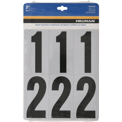 NUMBERS 0-9 BLK 3" 26PC - Pack of 6