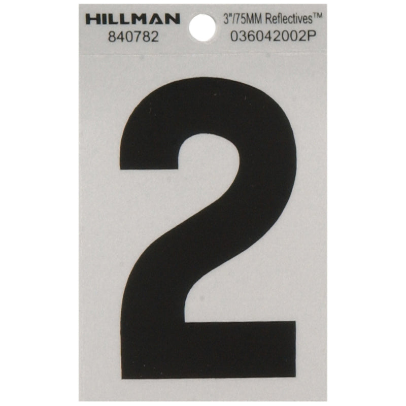 3" Blk/slv #2 ADHV 1PC - Pack of 6