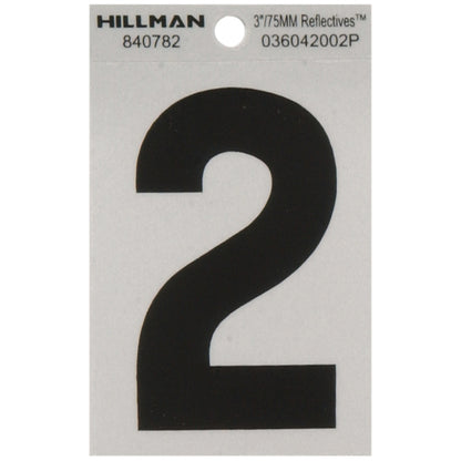 3" Blk/slv #2 ADHV 1PC - Pack of 6
