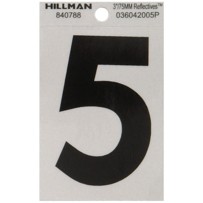 3" Blk/slv #5 ADHV 1PC - Pack of 6