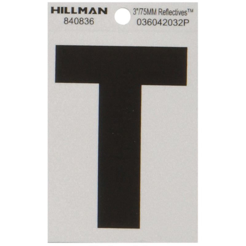 3" Blk/slv T ADHV 1PC - Pack of 6