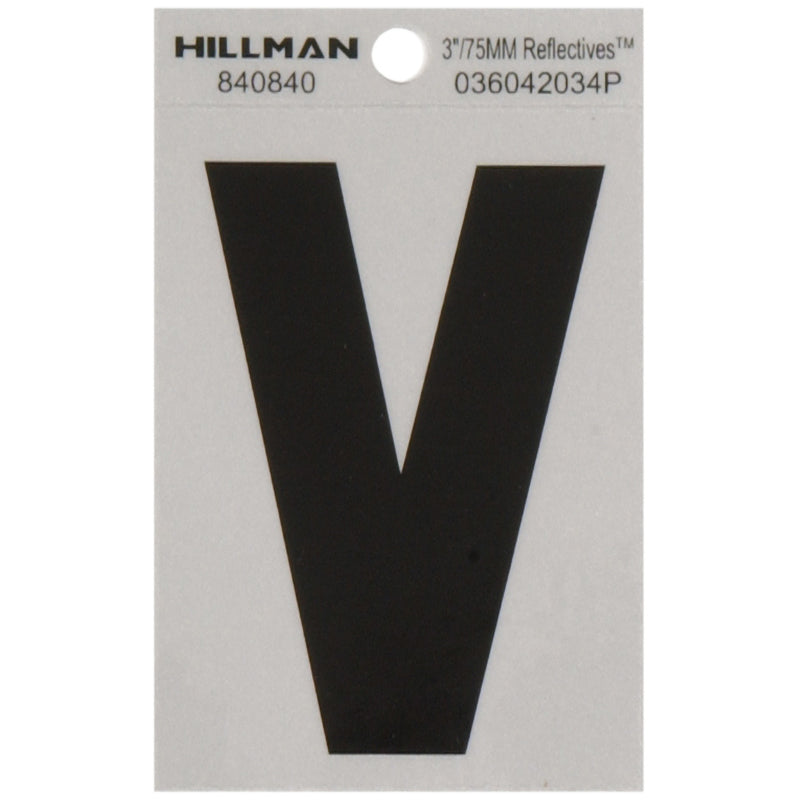 3" Blk/slv V ADHV 1PC - Pack of 6